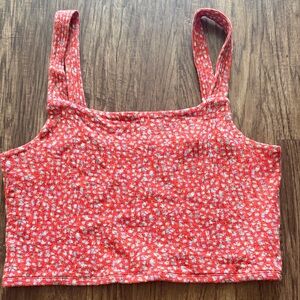 Floral Cropped Tank Top